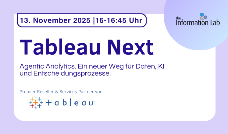 Bringt Tableau Next alles zusammen? Daten, KI & Entscheidungen. Bringt Tableau Next alles zusammen? Daten, KI & Entscheidungen.