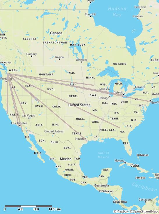 Flugzeug-Routen: Alteryx & Tableau