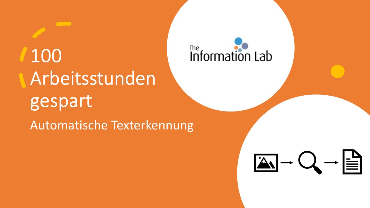 100 Arbeitsstunden gespart: Automatische Texterkennung