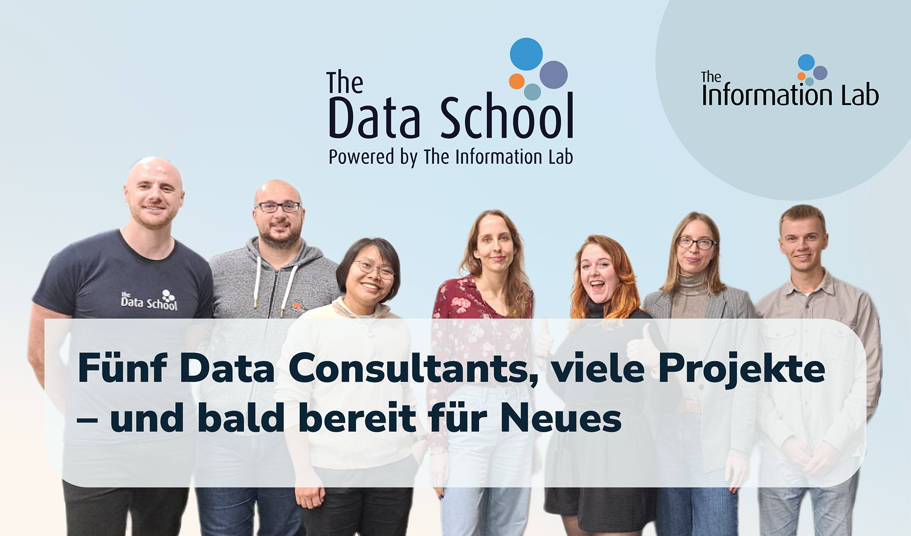 Fünf Data Consultants, viele Projekte – und bald bereit für Neues