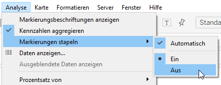 Markierungen stapeln in Tableau