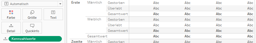 Schritt 8: Kennzahlwerte auf Text legen