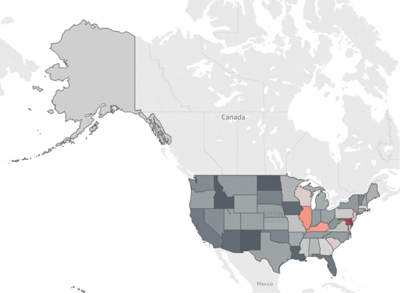 USA Karte in Tableau
